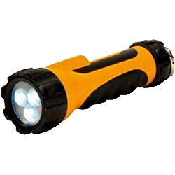 DOP-LR303 懐中電灯　ラバーライト オレンジ [LED /単1乾電池×2 /防水][DOPLR303]