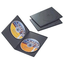 Blu-ray/DVD/CDΉ Xg[P[X 2[×3 ubN CCD-DVDS04BK[CCDDVDS04BK]