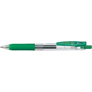 SARASA CLIP(サラサクリップ) ボールペン 緑(インク色：緑) JJB15-G [0.7mm][JJB15G]