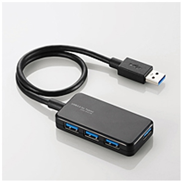 U3HA-411B USBハブ　Windowsタブレット向け ブラック [バスパワー /4ポート /USB3.0対応 ]