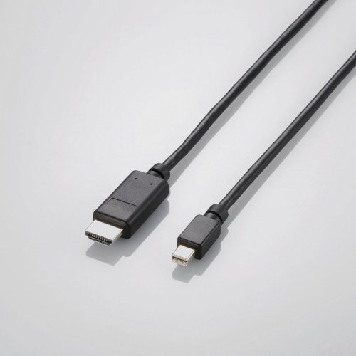 映像変換ケーブル ブラック AD-MDPHDMI10BK [HDMI⇔miniDisplayPort /1m]