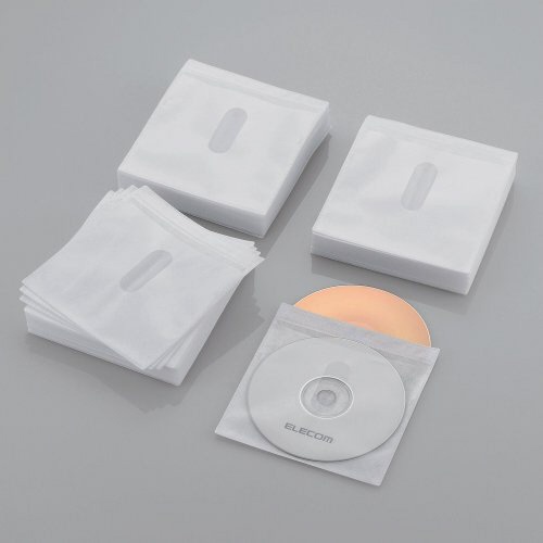 Blu-ray/CD/DVD対応 不織布ケース 240枚収納 ホワイト CCD-NIWB240WH[CCDNIWB240WH]