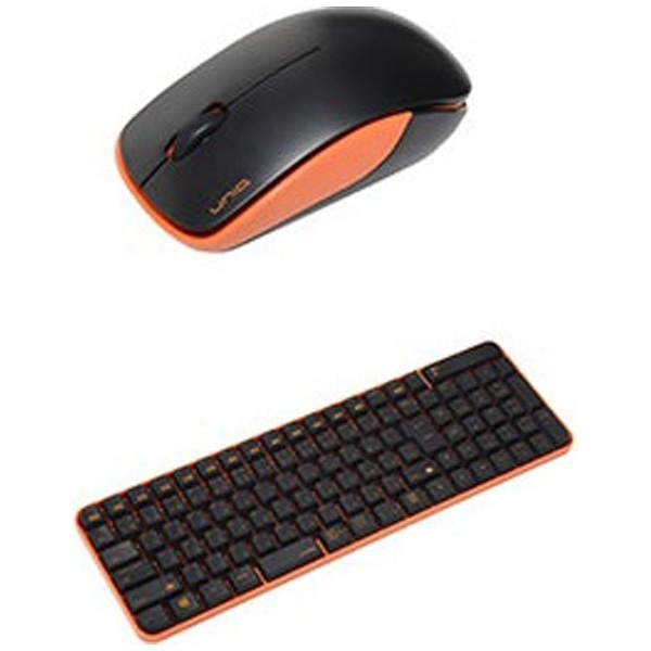 ワイヤレスキーボード・マウス ブラック・オレンジ MK48367GBO [USB /ワイヤレス]