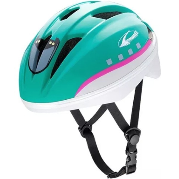 子供用ヘルメット キッズヘルメットS 新幹線E5系はやぶさ(グリーン/53〜56cm) 02306 32148【4〜8歳向け/SG規格対応】