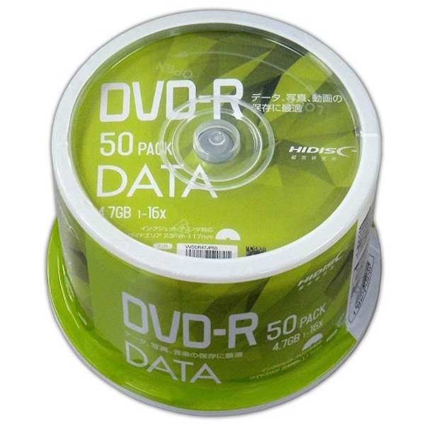 f[^pDVD-R Hi-Disc zCg VVDDR47JP50 [50 /4.7GB /CNWFbgv^[Ή]