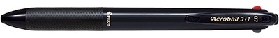 アクロボール 3+1 多機能ボールペン ブラック BKHAB-50F-B [0.7mm]