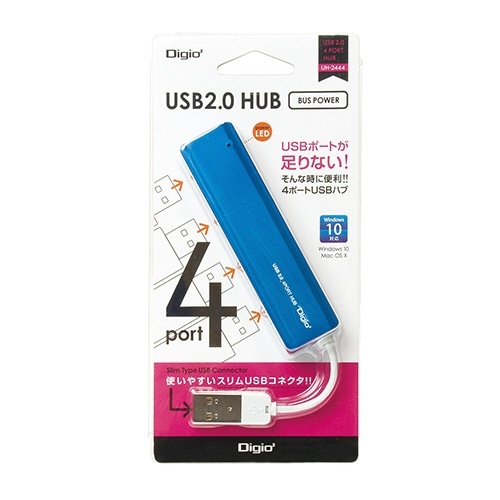 UH-2444BL USBnu u[ [oXp[ /4|[g /USB2.0Ή][UH2444BL]