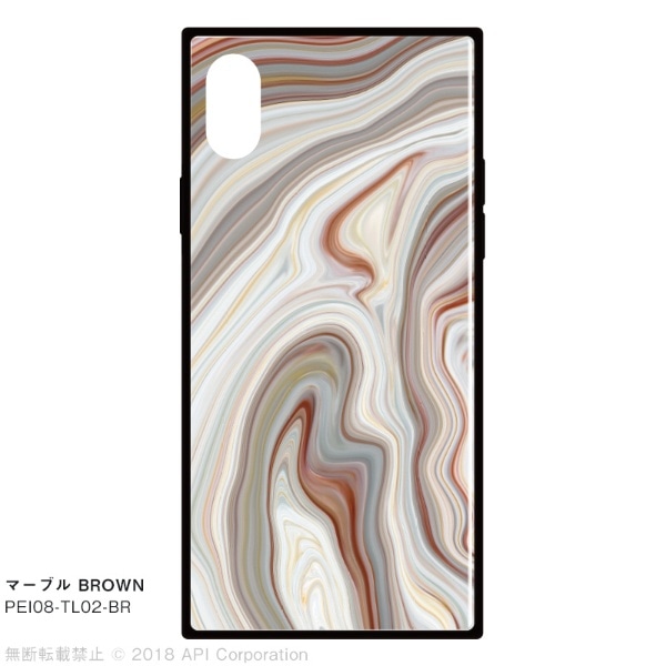 EYLE TILE }[u BROWN for iPhone X BROWN
