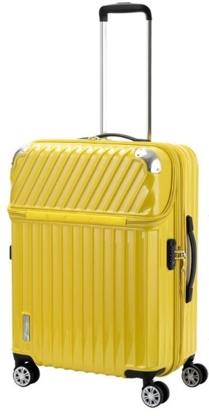 スーツケース 61L(72L) TRAVERIST（トラベリスト）MOMENT（モーメント） カーボンイエロー 76-20307 [TSAロック搭載]