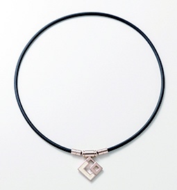 磁気ネックレス TAO ネックレス スリム アウラ ミニ TAO Necklaces Slim AURA mini(Lサイズ/シャンパンゴールド×ホワイトラメ) ABAPR62 L