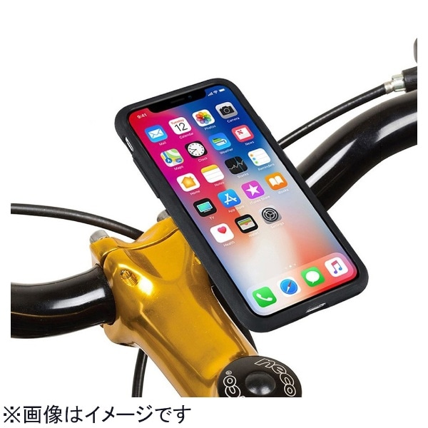 自転車 バイク スマホホルダー MountCase iPhoneX用 MC-IPHX-BK