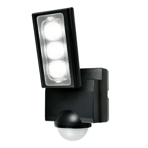 LEDセンサーライト 乾電池式 1灯 ELPA ブラック ESL-311DC [白色 /乾電池式]