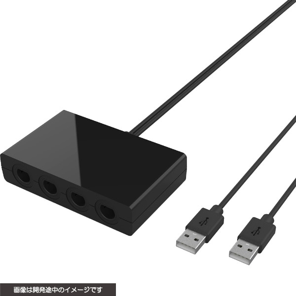 Switch用 GCコントローラー 変換アダプター CYBER CY-NSGCCAD-BK【Switch】
