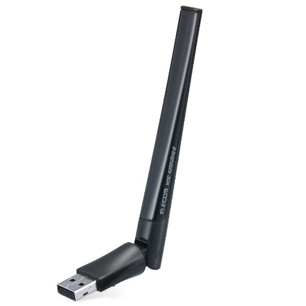 WiFi LAN q@ 433Mbps + 150Mbps USB2.0  Aeiy Windows11 Mac z쌟؍ ubN WDC-433DU2H2-B [Wi-Fi 5(ac)][WDC433DU2H2B]