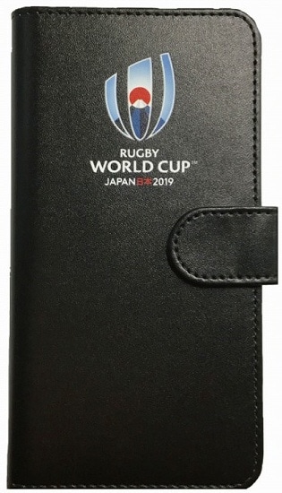 ラグビーワールドカップ2019 バラエティグッズ 手帳型iPhone X スマホケース(148mm×163mm/ブラック) R32421