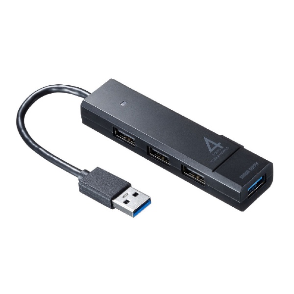 USB-3H421BK USB3.1 Gen1+USB2.0コンボハブ ブラック [バスパワー /4ポート /USB 3.2 Gen1対応]