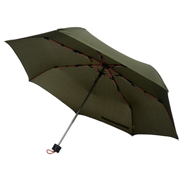 高強度折りたたみ傘 ストレングスミニ カーキ SMV-40354 [雨傘 /メンズ /58cm]