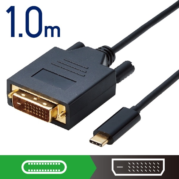 USB-C  DVI P[u [f /1m] Windows11 MacΉ ubN CAC-CDVI10BK