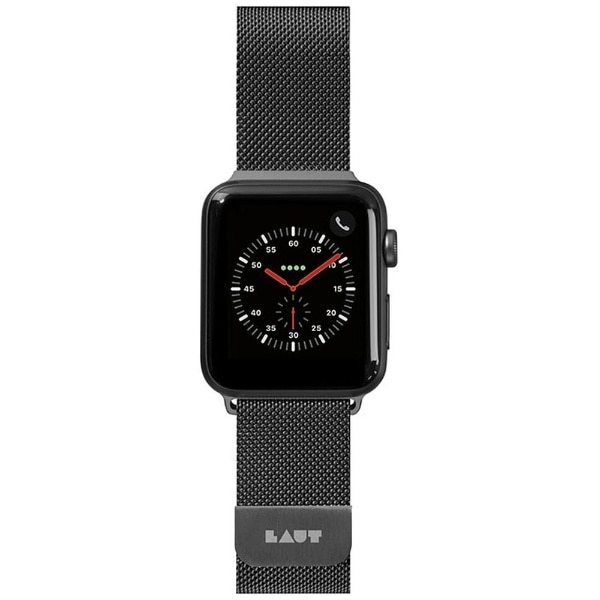 Apple Watch 1-8/SE1-3/ULTRA 42/44/45/49mm BAND LAUT BLACK LAUT_AWL_ST_BK ׯ[LAUTAWLSTBK]