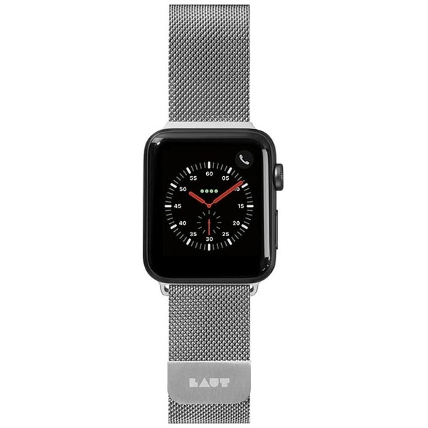Apple Watch 1-8/SE1-3/ULTRA 42/44/45/49mm BAND LAUT SILVER LAUT_AWL_ST_SL ް[LAUTAWLSTSL]