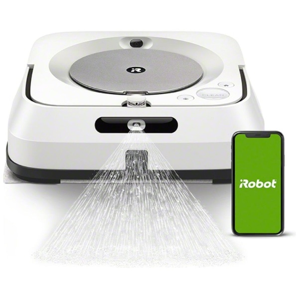 床拭きロボット ブラーバ ジェットm6（Braava Jet） m613860 ホワイト [拭くタイプ（水拭き・乾拭き）]