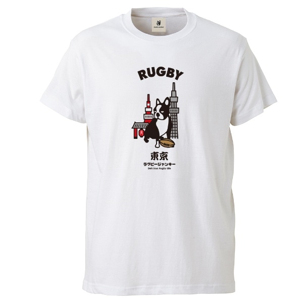 メンズ シャツ Rugby Junky（ラグビージャンキー）とうきょう半袖TEE(XXLサイズ/ホワイト)RJ19205-1