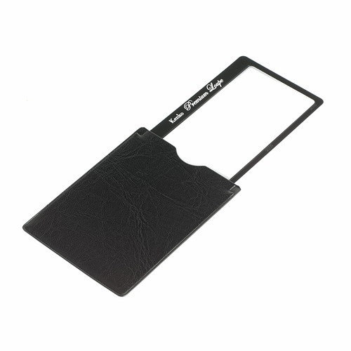プレミアムルーペ 極薄カード型拡大鏡ストッパー付き 3倍 KTL-015NBK ブラック