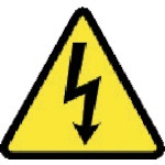 パンドウイット　ＩＳＯ警告ラベル　ロールタイプ　感電注意 WL32Y