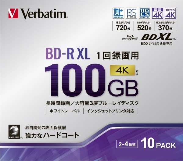 ^pBD-R XL VBR520YP10D3 [10 /100GB /CNWFbgv^[Ή]