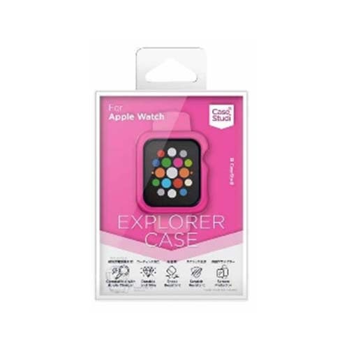 AppleWatch 44mm iSeries4jiSeries5j CaseStudi Explorer Cas Shocking Pink CSWTEX44SPK VbLOsN[CSWTEX44SPK]