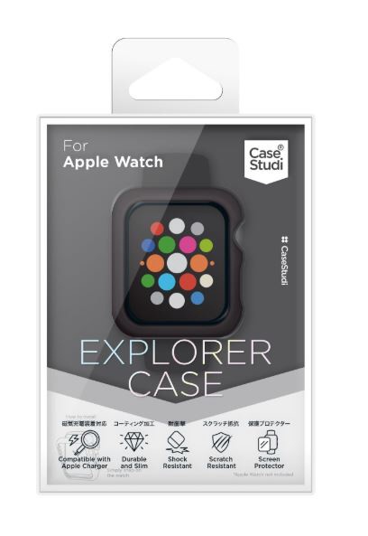AppleWatch 40mm iSeries4jiSeries5j CaseStudi Explorer Cas Charcoal Black CSWTEX40CBK `R[ubN[CSWTEX40CBK]