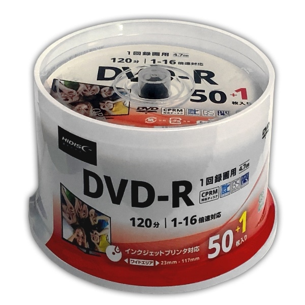 ^pDVD-R HIDISC HDDR12JCP51 [50 /4.7GB]