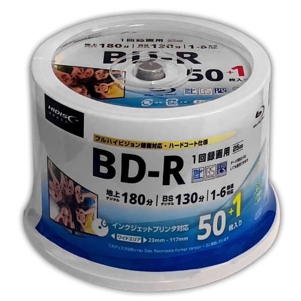 ^pBD-R HDBDR130RP51 [50 /25GB]