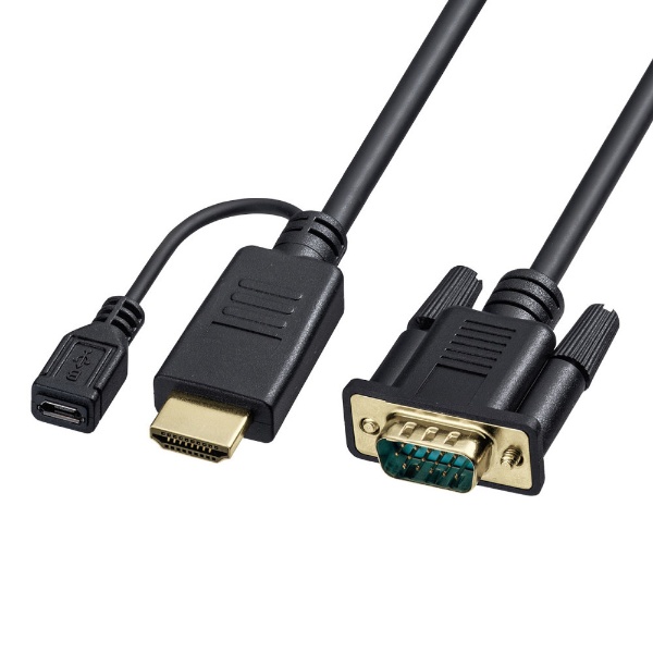fϊP[u micro USBXd ubN KM-HD24V20 [HDMIVGA /2m]