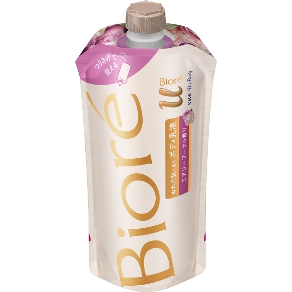Biore ビオレu ザ ボディ ぬれた肌に使うボディ乳液 300mL つりさげパック単体 エアリーブーケの香り