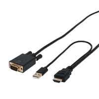 fϊP[u USB-AIXd ubN HDC-DS30/BK [HDMIVGA /3m]