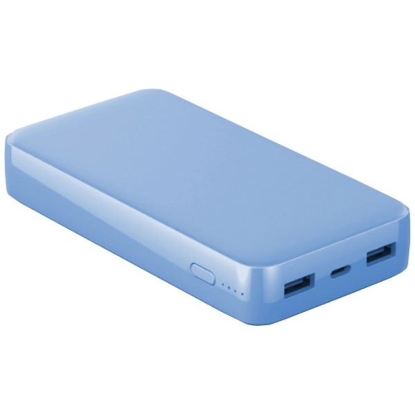 QC/PD対応 高速充電リチウムポリマーモバイルバッテリー[USB Power Delivery対応 /マルチタイプ] Lazos（ラソス） ブルー L-20M-BL [USB Power Delivery・Quick Charge対応 /3ポート /充電タイプ]