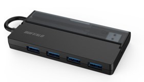 BSH4U138U3BK USB-Anu (Mac/Windows11Ή) ubN [oXp[ /4|[g /USB 3.2 Gen1Ή]