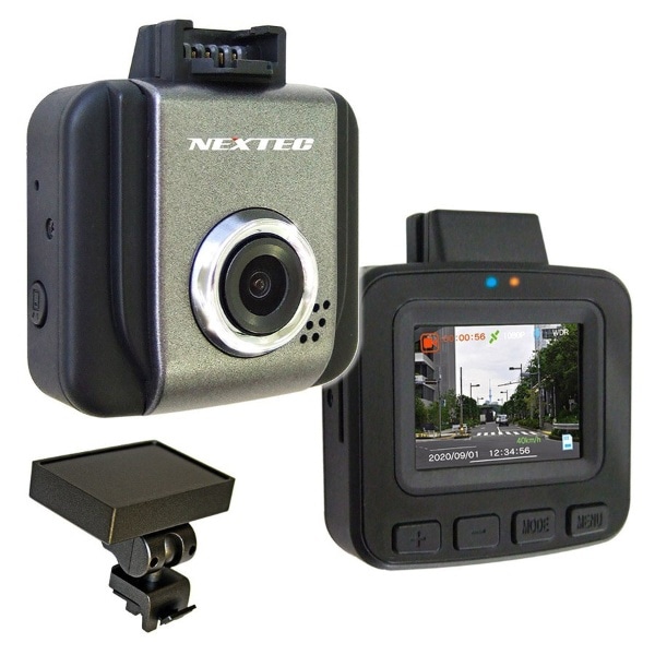 ドライブレコーダー NEXTEC NX-DRW2PLUSE [一体型 /Full HD（200万画素） /前後カメラ対応]
