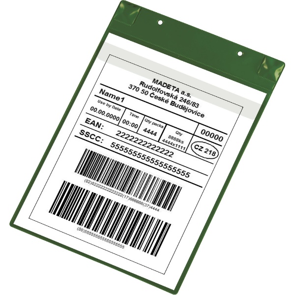 tarifold　PVCポケット（マグネットタイプ）A4縦型　グリーン 170105