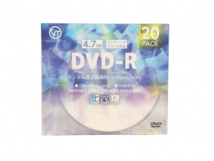 デジタル放送録画用DVD-R ホワイト DR-120DVX.20CAN [20枚 /4.7GB]