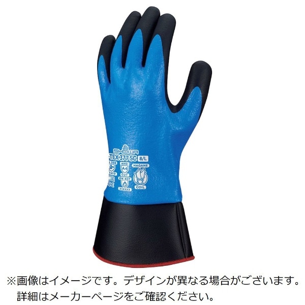 ショーワ　耐切創手袋　ハガネコイル　S−TEX377SC　ブルー　XLサイズ S-TEX377SC-XL
