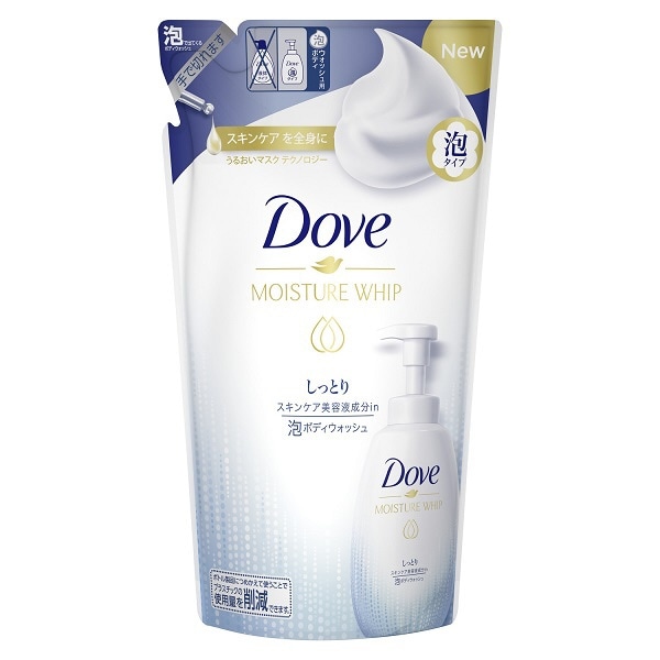 Dove（ダヴ）うるおいホイップ 泡ボディウォッシュ しっとり つめかえ用 430g 詰替え　フレッシュフローラルの香り