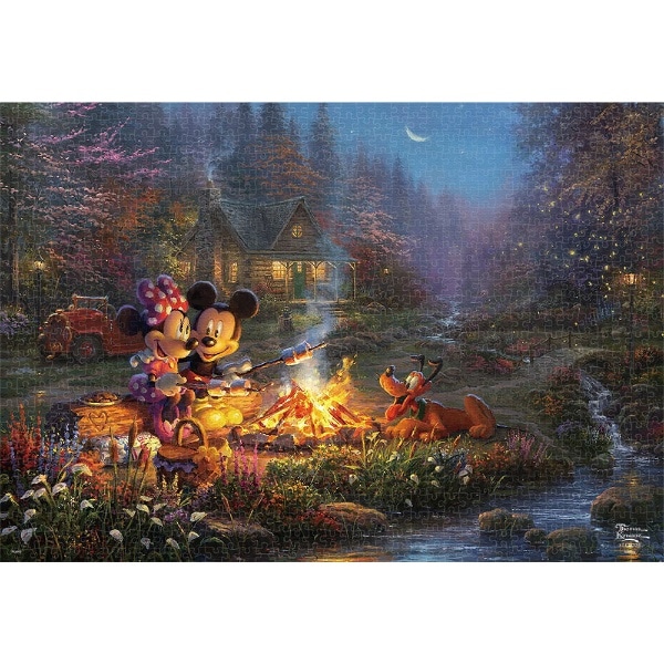 WO\[pY D-1000-079 Mickey and Minnie Sweetheart Campfire
