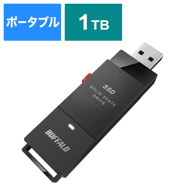 SSD-PUT1.0U3-BKC OtSSD USB-Aڑ (PCETVΉAPS5Ή) ubN [1TB /|[^u^]