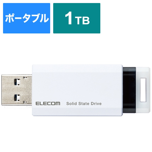 ESD-EPK1000GWH OtSSD USB-Aڑ PS5/PS4A^Ή(Chrome/iPadOS/iOS/Mac/Windows11Ή) zCg [1TB /|[^u^]