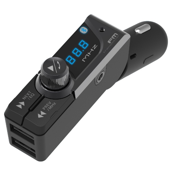Bluetooth FMトランスミッター フルバンド USB2ポート 自動判定 AUX KD-230