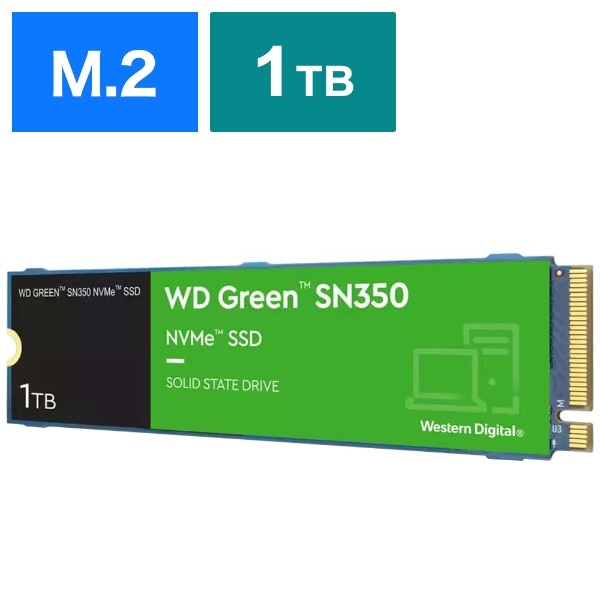 WDS100T3G0C SSD PCI-E Gen3 ڑ WD GREEN SN350 [1TB /M.2]