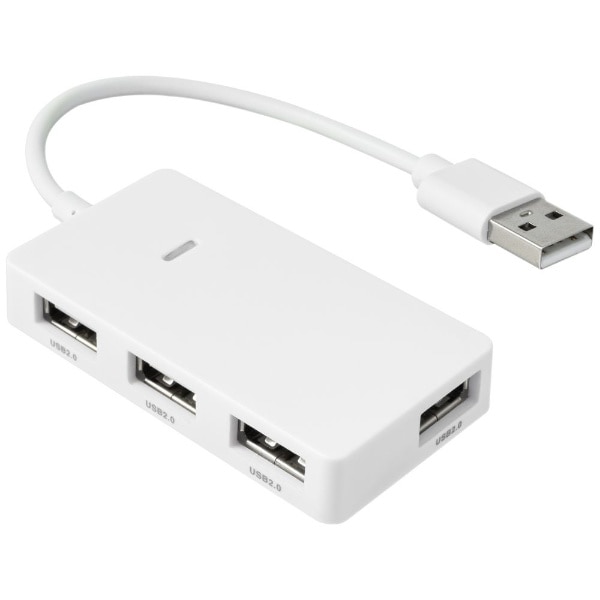 GH-HB2A4A-WH USB-Aハブ (Mac/Windows11対応) ホワイト [バスパワー /4ポート /USB2.0対応]