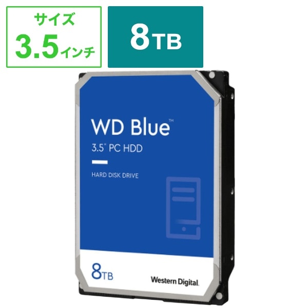 WD80EAZZ HDD SATAڑ WD Blue(128MB/5640RPM/CMR) [8TB /3.5C`]